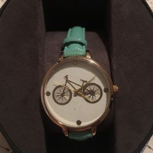New Francesca's Mint Bicycle Watch